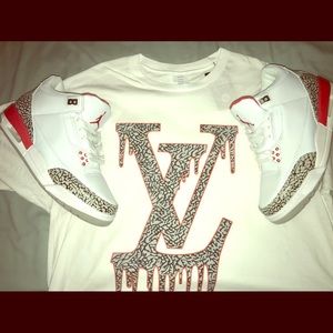 Jordan 3 “Katrinas” color match shirt. *Shirt only